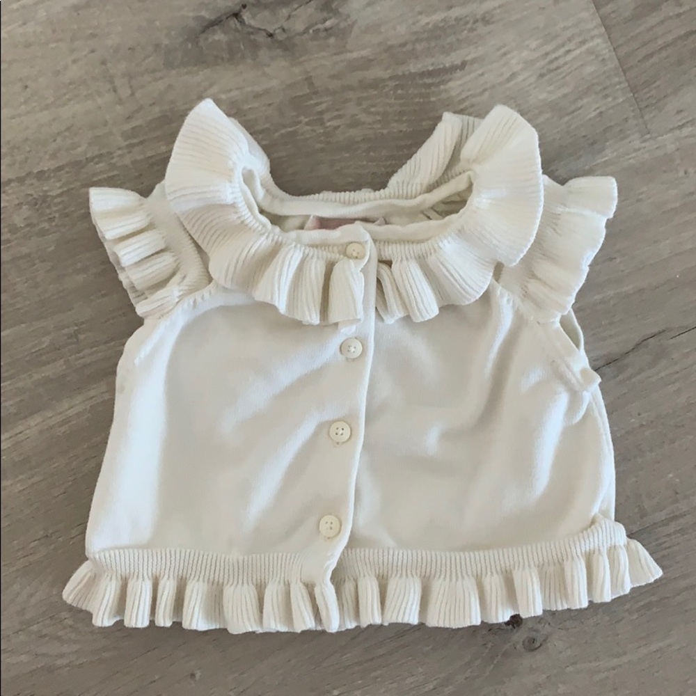 Janie and jack sleeveless knit cardigan